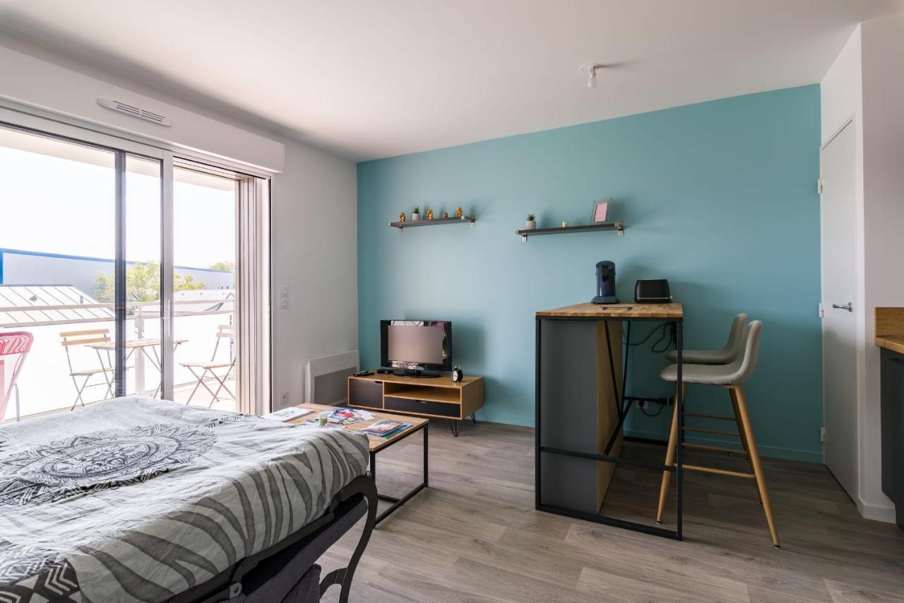 L'ÉCUME - Studio moderne avec grand balcon et place de parking Apartamento Dinard Exterior foto