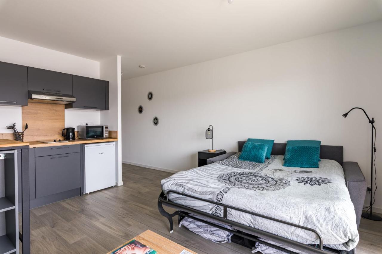 L'ÉCUME - Studio moderne avec grand balcon et place de parking Apartamento Dinard Exterior foto